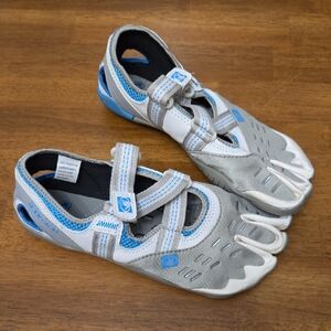 BG Barefoot Gray and Blue Shoes